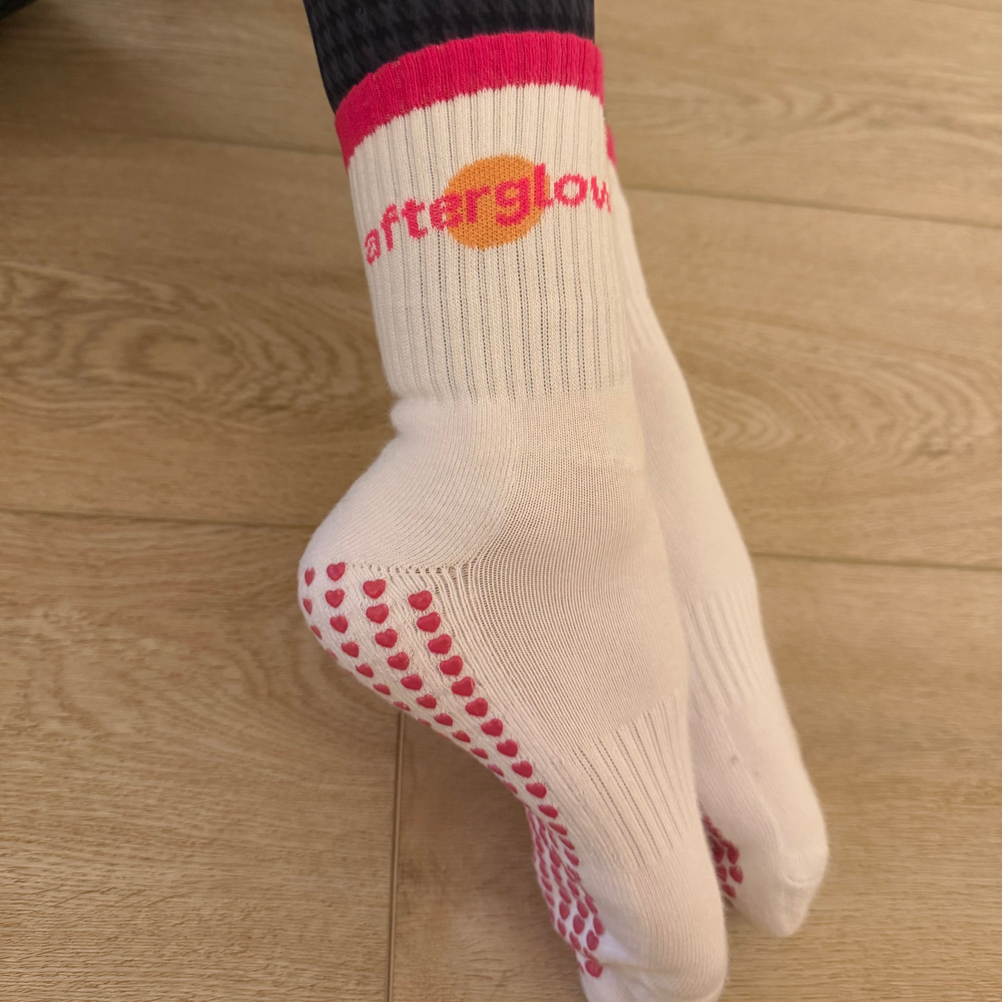 Afterglow Grip Socks - Hibiscus