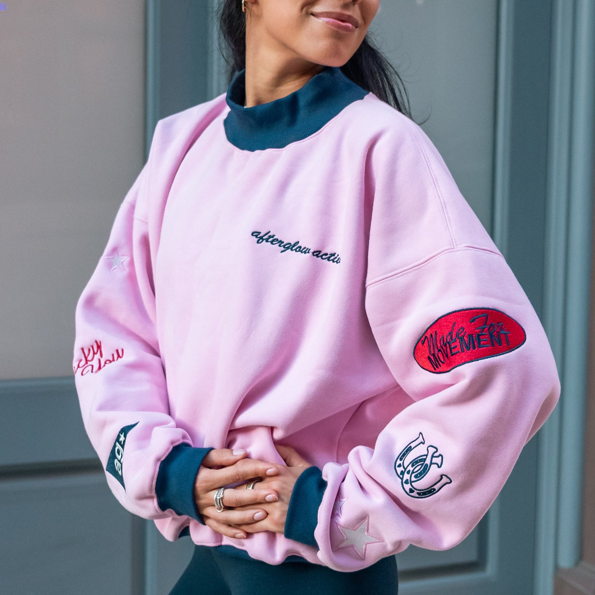 Ribbon Mockneck