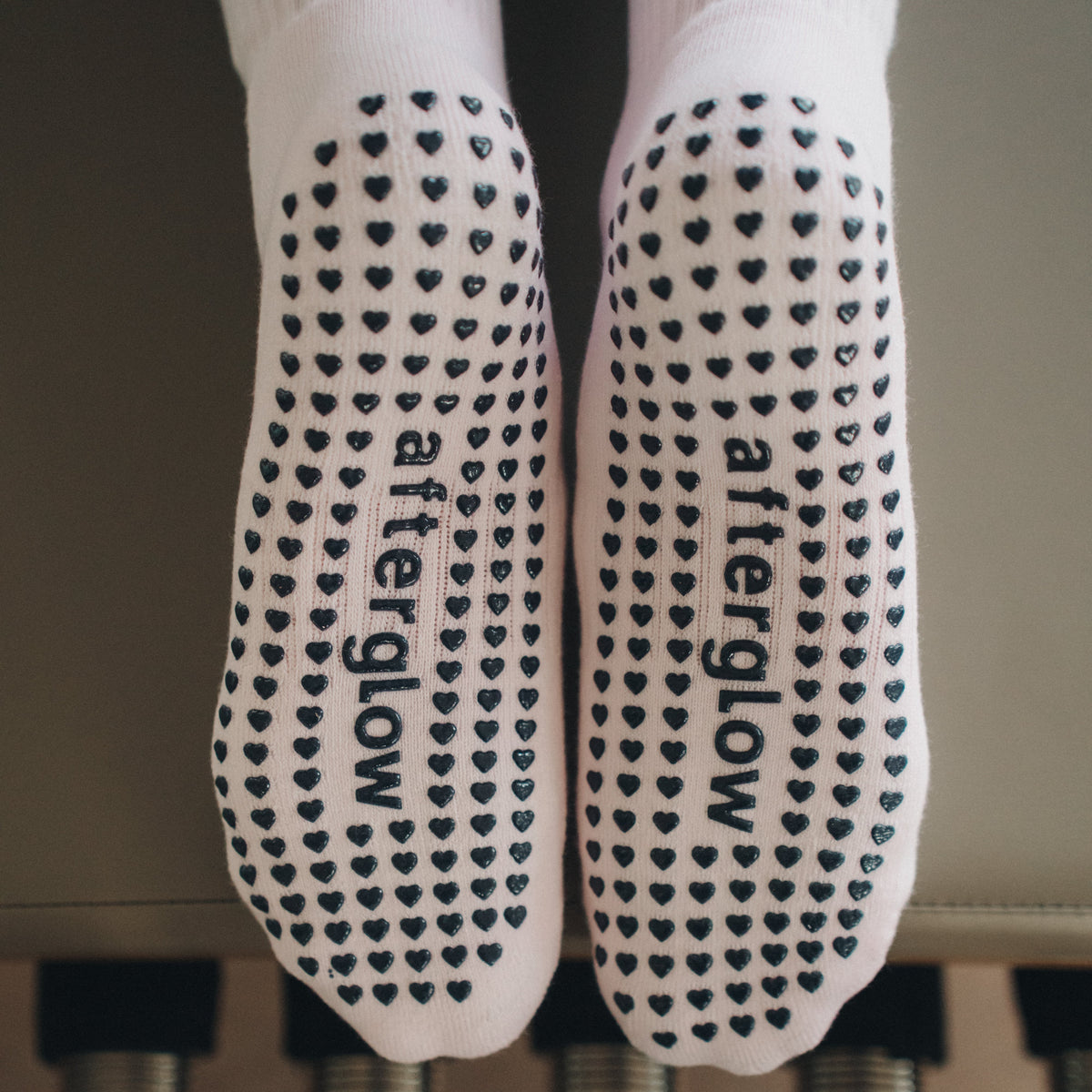 Charm Grip Socks - Blush