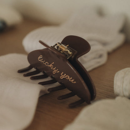 Lucky You Claw Clip - Mocha